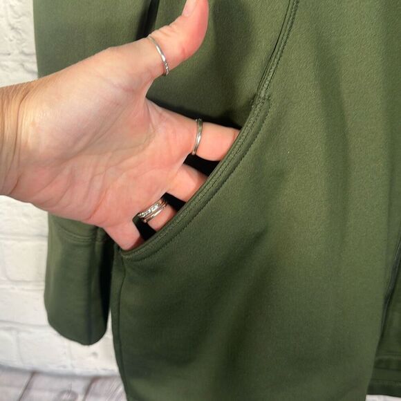 Columbia Soft Shell Omni Wick Olive Green Jacket Coat Windbreaker size M Medium - Picture 2 of 8